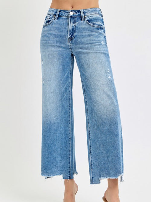 RISEN Jessie Wide Leg Crop Jean
