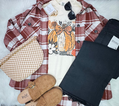 Comfort Colors Cream Pumpkin Boho Harvest Tee
