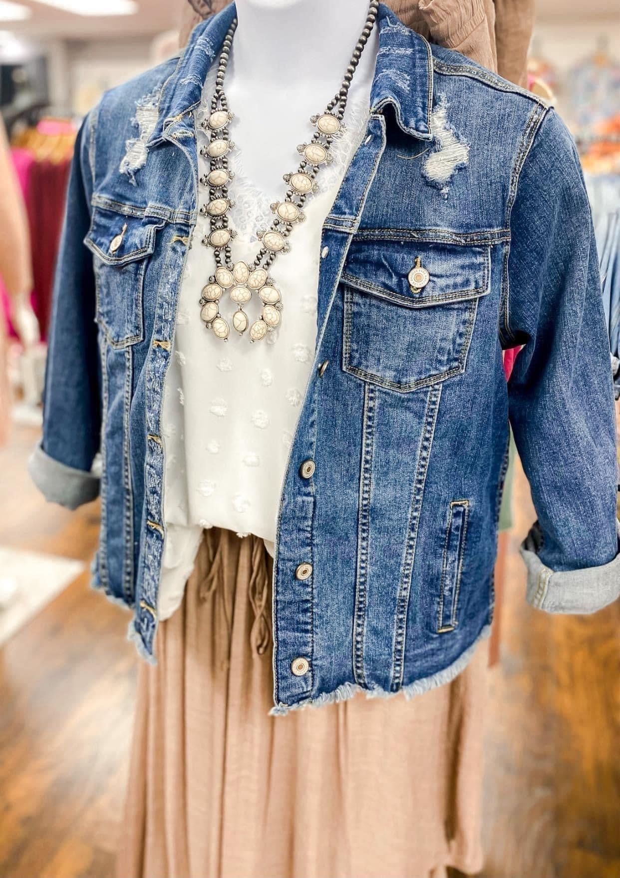KanCan Delaney Denim Jean Jacket