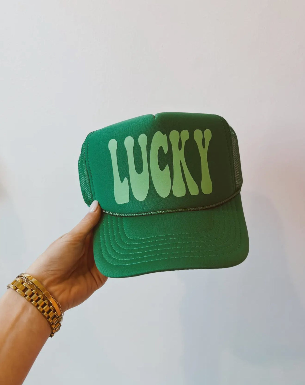 Trucker Hat Green Lucky