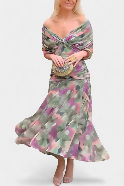 Tamsyn - Soft-Touch Floral Maxi Dress