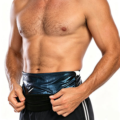 🏃‍♂️ Men's Waist Trainer Sweat Belt – Compression, Trimmer, Sauna Effect ✨