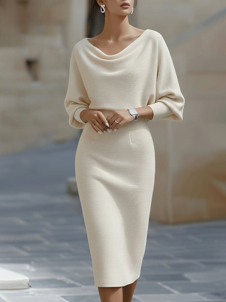Avalon - Soft-Touch Batwing Midi Dress