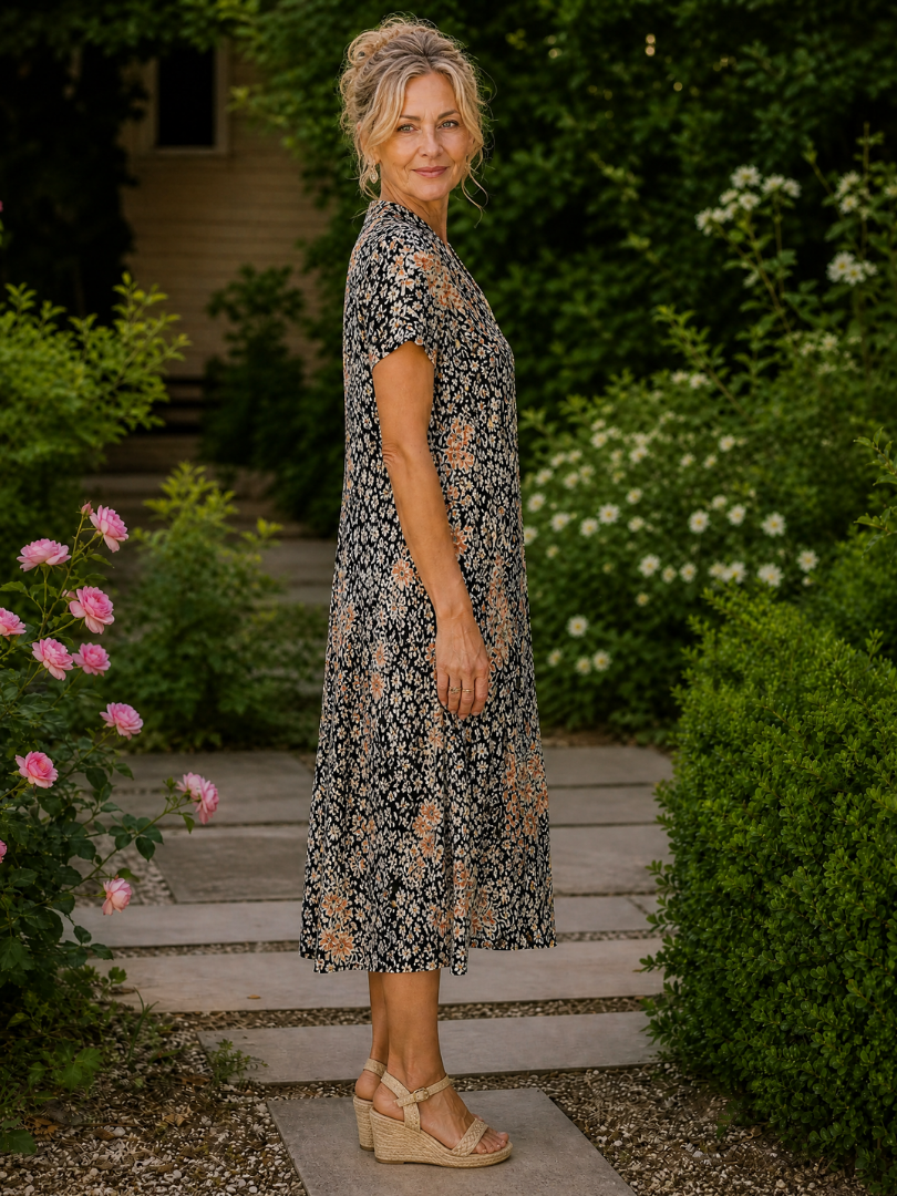 Genevieve - Fluid Midi Shirt Dress