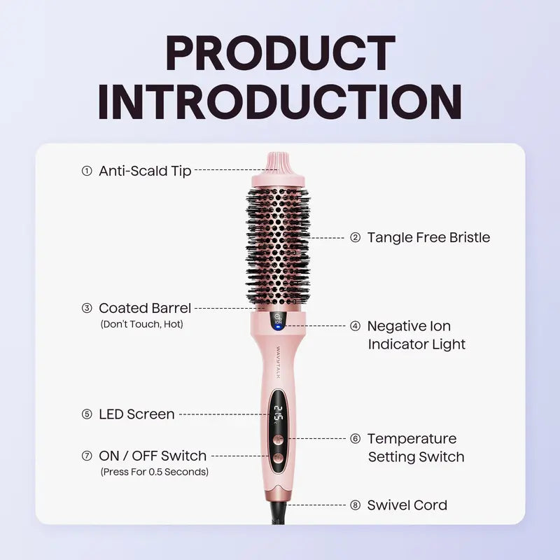 Protective Heated Comb – Gentle Curls Without Damage