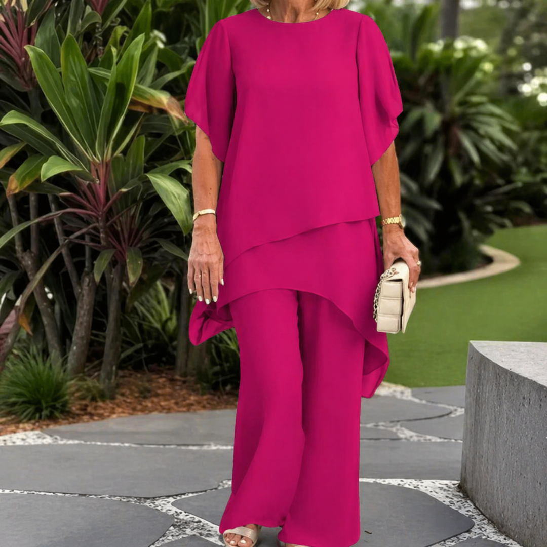 Jessenia - Layered Tunic and Trousers Set
