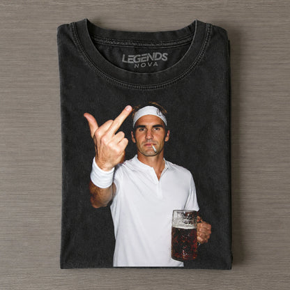 Roger Federer Tennis legend graphic T-shirt