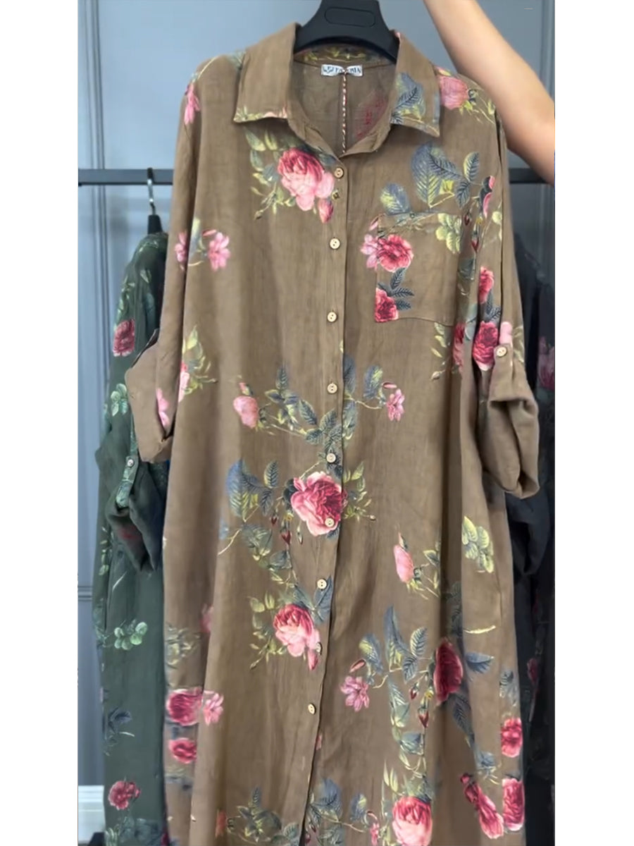 Jovie - Premium Linen Shirt Dress