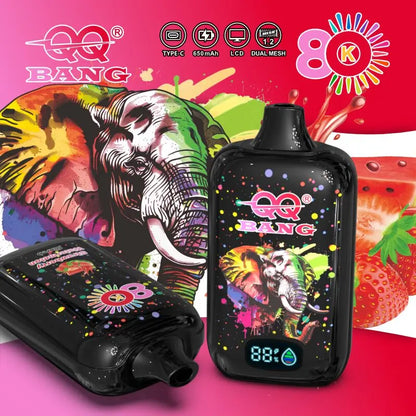 QQ Bang 80K Disposable Vape|Type-C Rechargeable LCD Display E-Cigarette