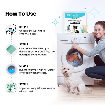 🔥 BUY 2 GET 1 FREE! 🧺 Washing Machine Cleaner ✨ Removes Odors, Residue & Buildup for a Fresher Laundry Routine