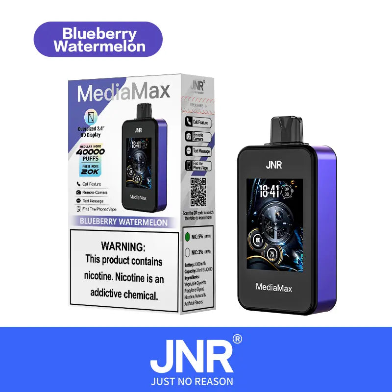 JNR Media Max 40000 40K Puffs Original Intelligent Disposable Vape