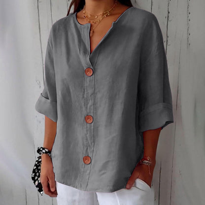 Piera - Breezy Linen Blouse