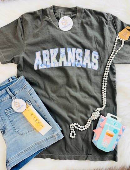Comfort Colors Arkansas Floral State Tee