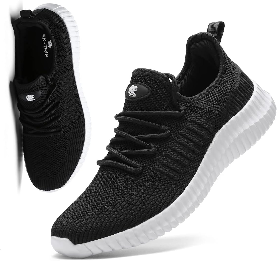 Women's Walking Shoes Lightweight Breathable Flying Woven Mesh Upper Casual Jogging Shoes Ladies Tennis Shoes Workout Footwear Non-Slip Gym Sneakers for Women