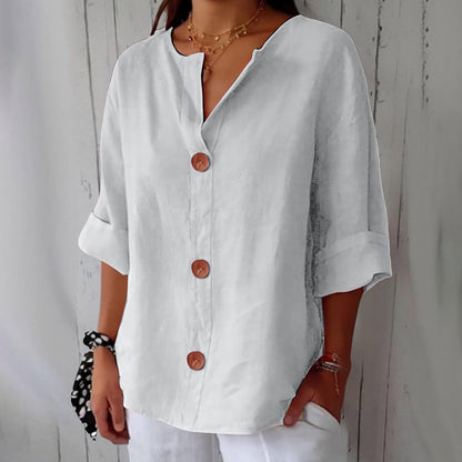 Piera - Breezy Linen Blouse