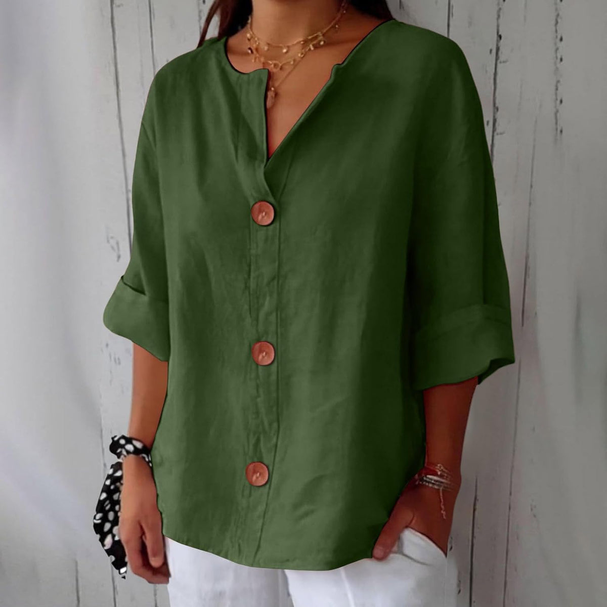 Piera - Breezy Linen Blouse