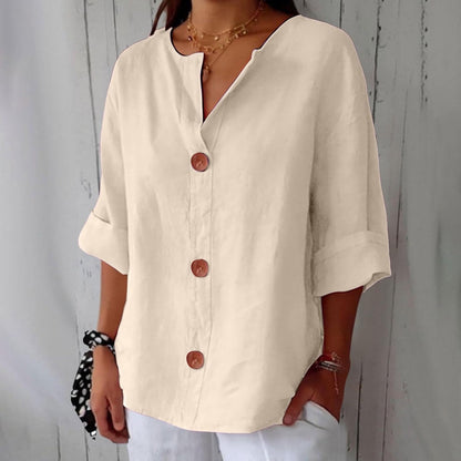 Piera - Breezy Linen Blouse