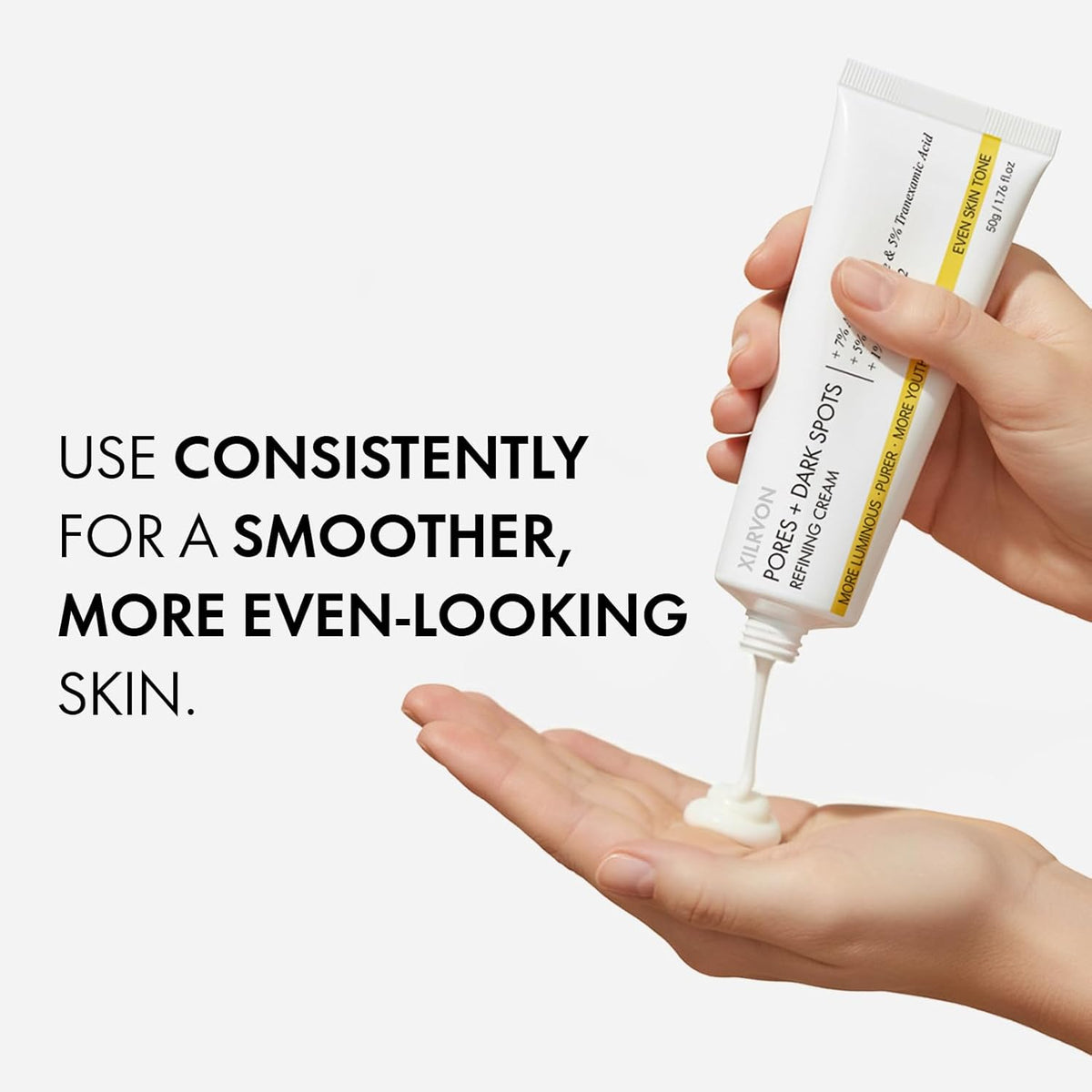 EELHOE Pores + Dark Spots Refining Cream with Arbutin, Niacinamide, Tranexamic Acid & Melazero | Pore-Minimizing, Gentle & Hydrating Daily Moisturizer, Suitable for Sensitive Skin, 50g (1 Pack)