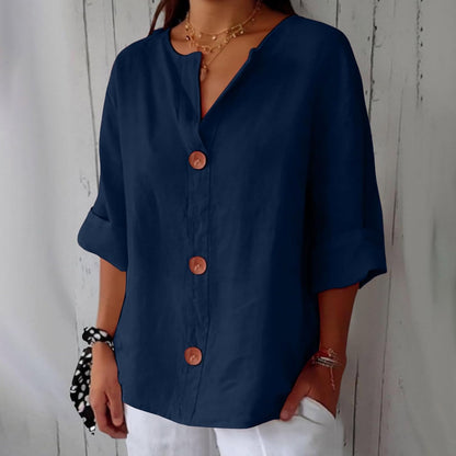 Piera - Breezy Linen Blouse