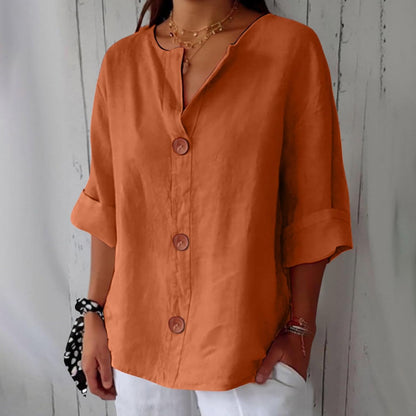 Piera - Breezy Linen Blouse