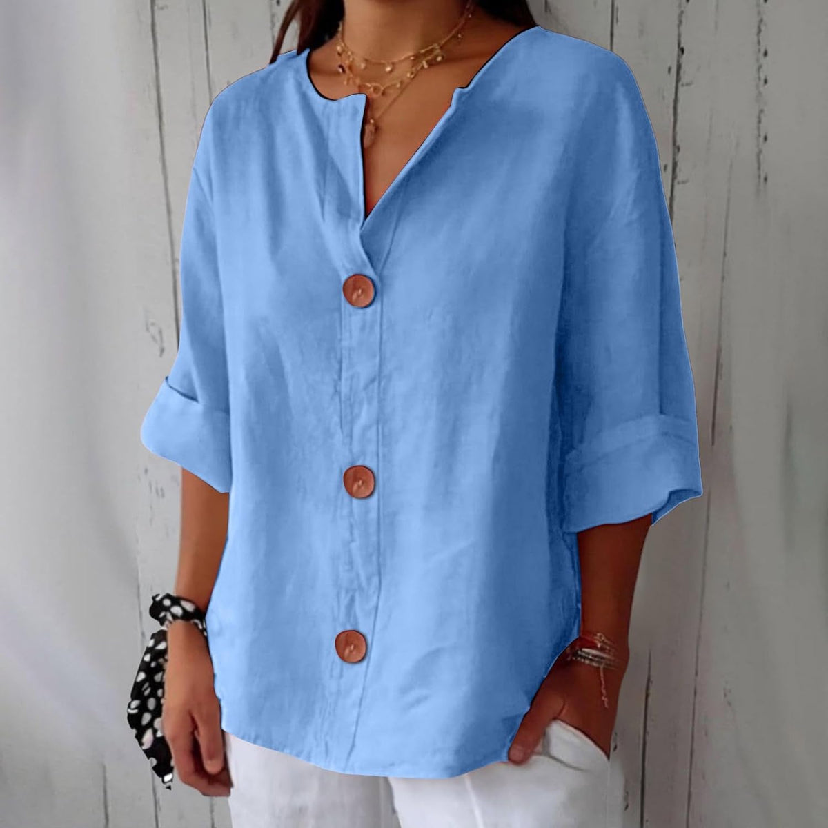Piera - Breezy Linen Blouse