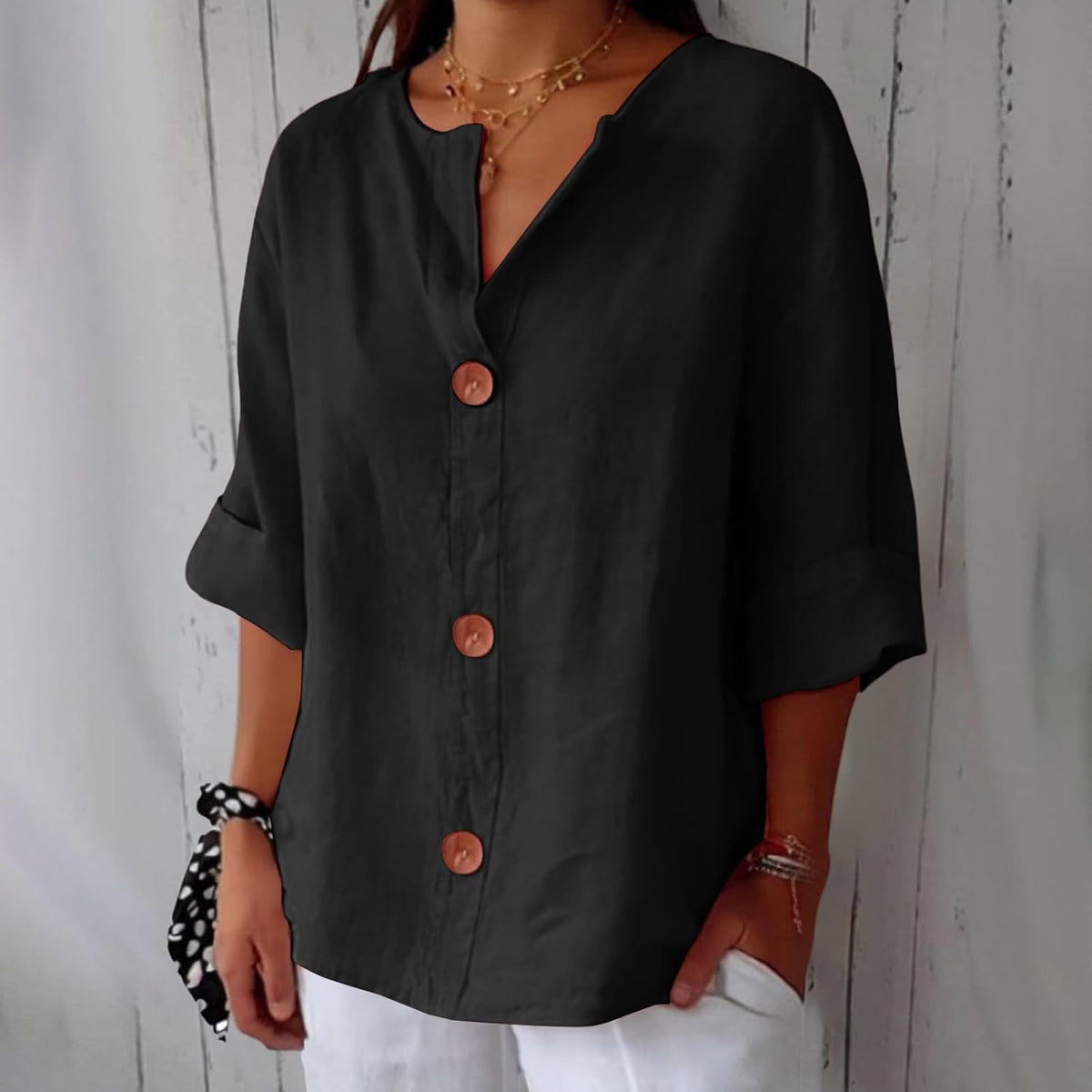 Piera - Breezy Linen Blouse