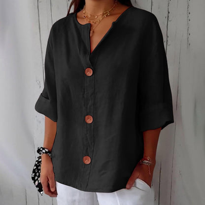 Piera - Breezy Linen Blouse