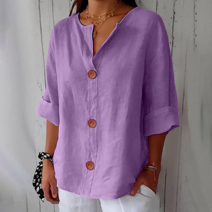 Piera - Breezy Linen Blouse