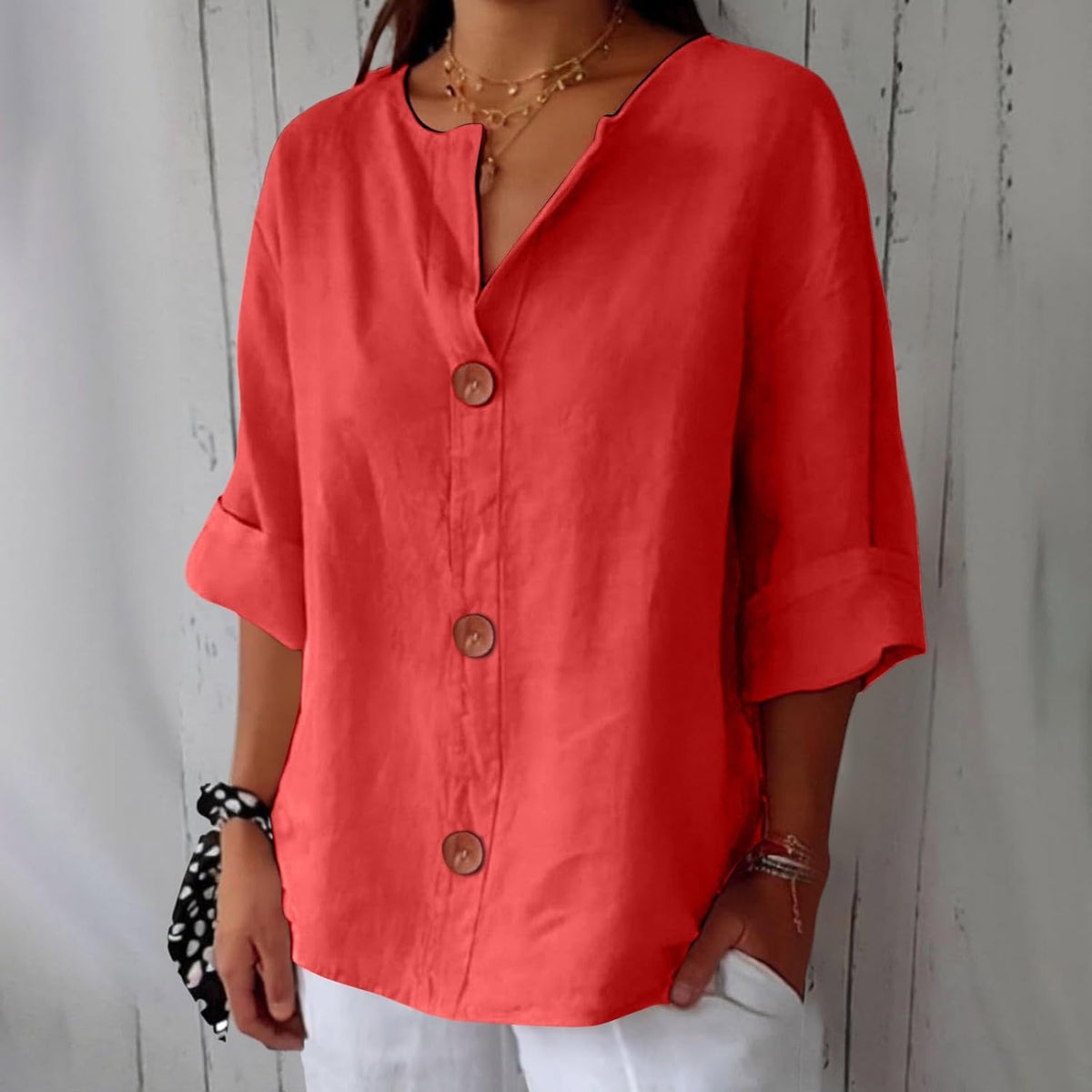 Piera - Breezy Linen Blouse