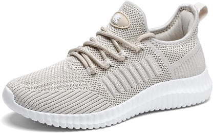 Women's Walking Shoes Lightweight Breathable Flying Woven Mesh Upper Casual Jogging Shoes Ladies Tennis Shoes Workout Footwear Non-Slip Gym Sneakers for Women