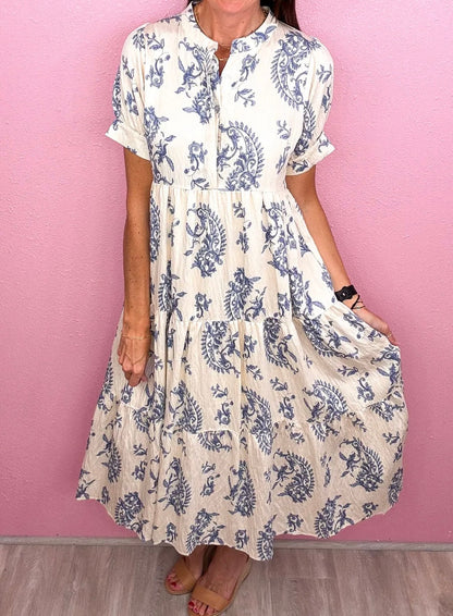 UMGEE Maxi Dress Blue Mix