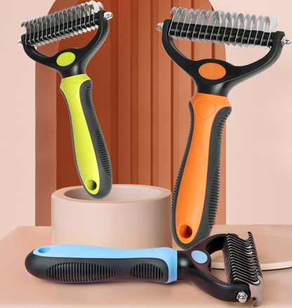 🐶Dual-Sided Pet Grooming Comb for Dogs & Cats