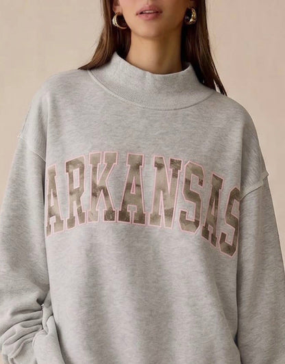 Arkansas Reversible Mock Neck Sweatshirt Camo