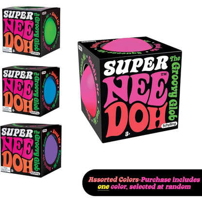 Super NeeDoh – Jumbo Stress Ball – 4.5′′ – Assorted