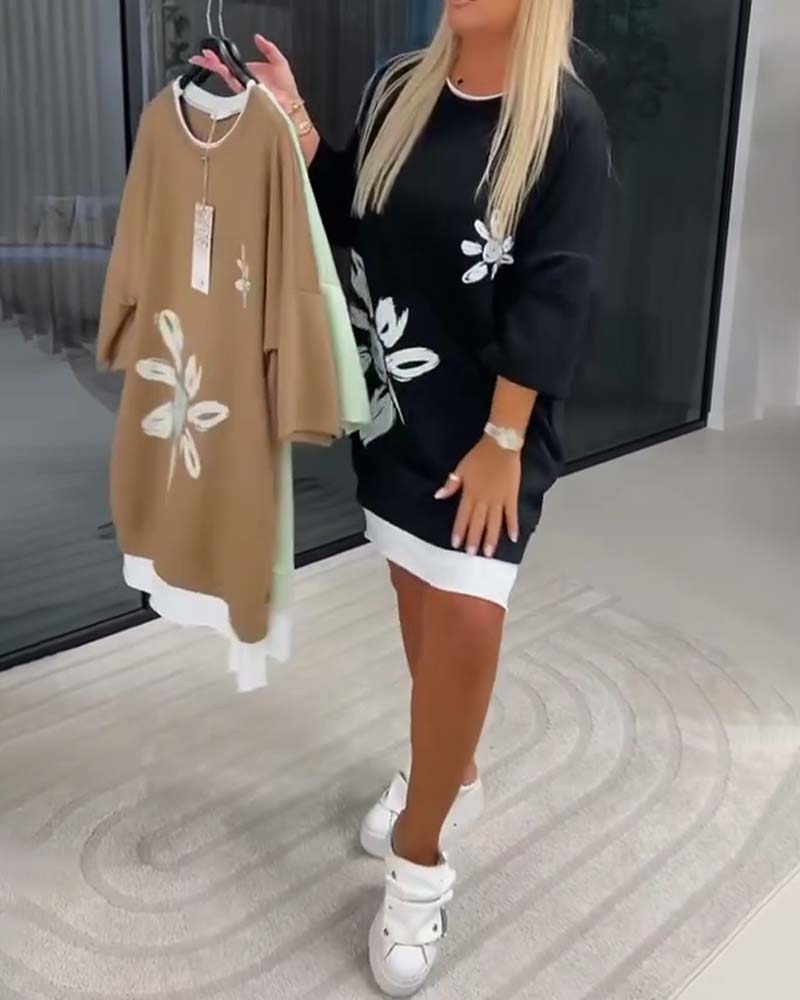 Helia - Soft-Touch Sweatshirt Dress