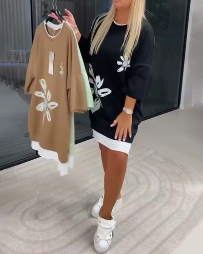 Helia - Soft-Touch Sweatshirt Dress