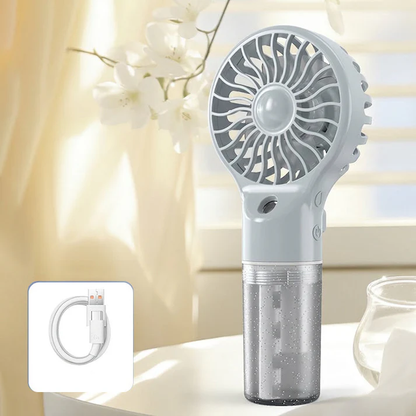 🏖️❄️ 50% OFF TODAY! 💦 Portable Handheld Mist Cooling Fan ✨ Instant Cooling Relief for Hot Summer Days, Travel & Outdoor Activities