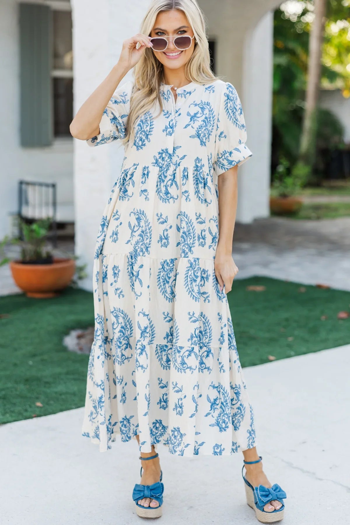 UMGEE Maxi Dress Blue Mix