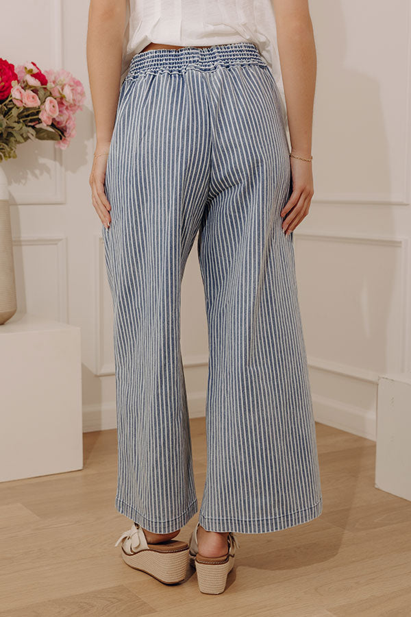UMGEE Stripe Washed Denim Pant