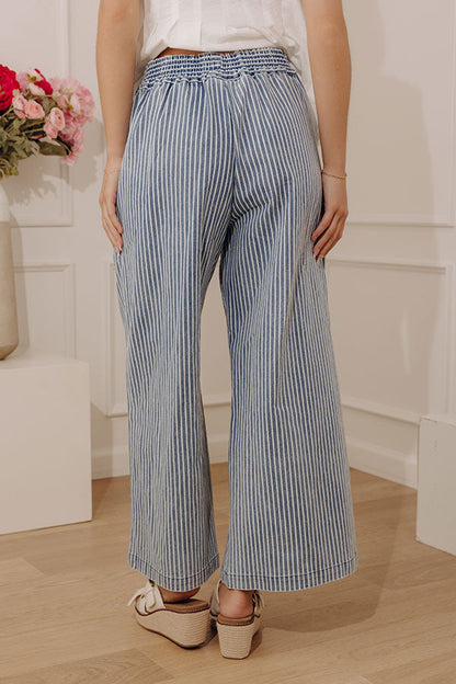 UMGEE Stripe Washed Denim Pant