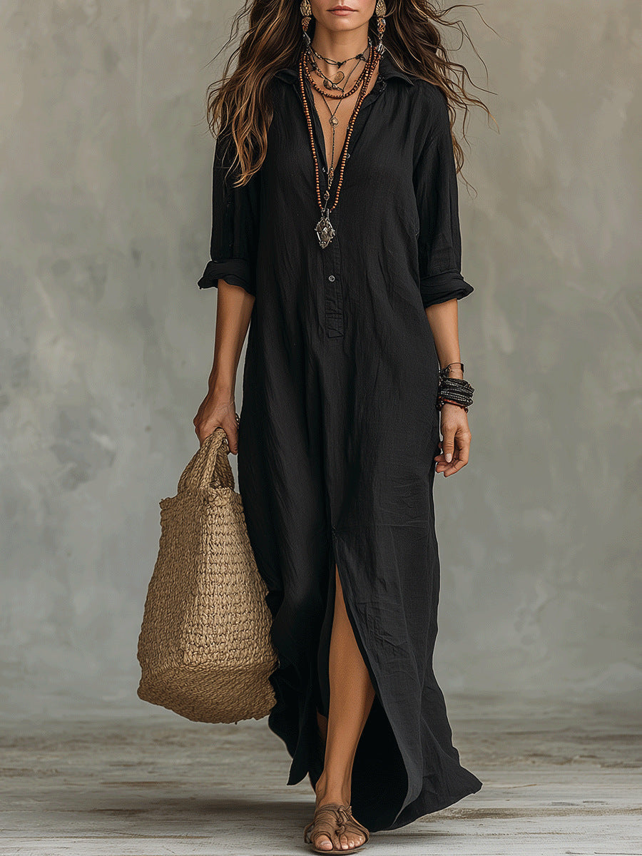 Blythe - Breezy Linen Maxi Dress