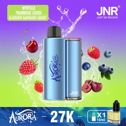 JNR Aurora 27K 27000 Puffs 2+10ml Replaceable Pod Kit Refillable Original Disposable Vape