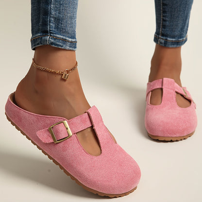 Korae - Buckle T-Strap Clogs