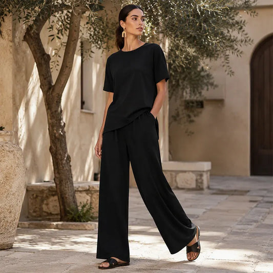 Annavie - Breathable Linen Two-Piece Set
