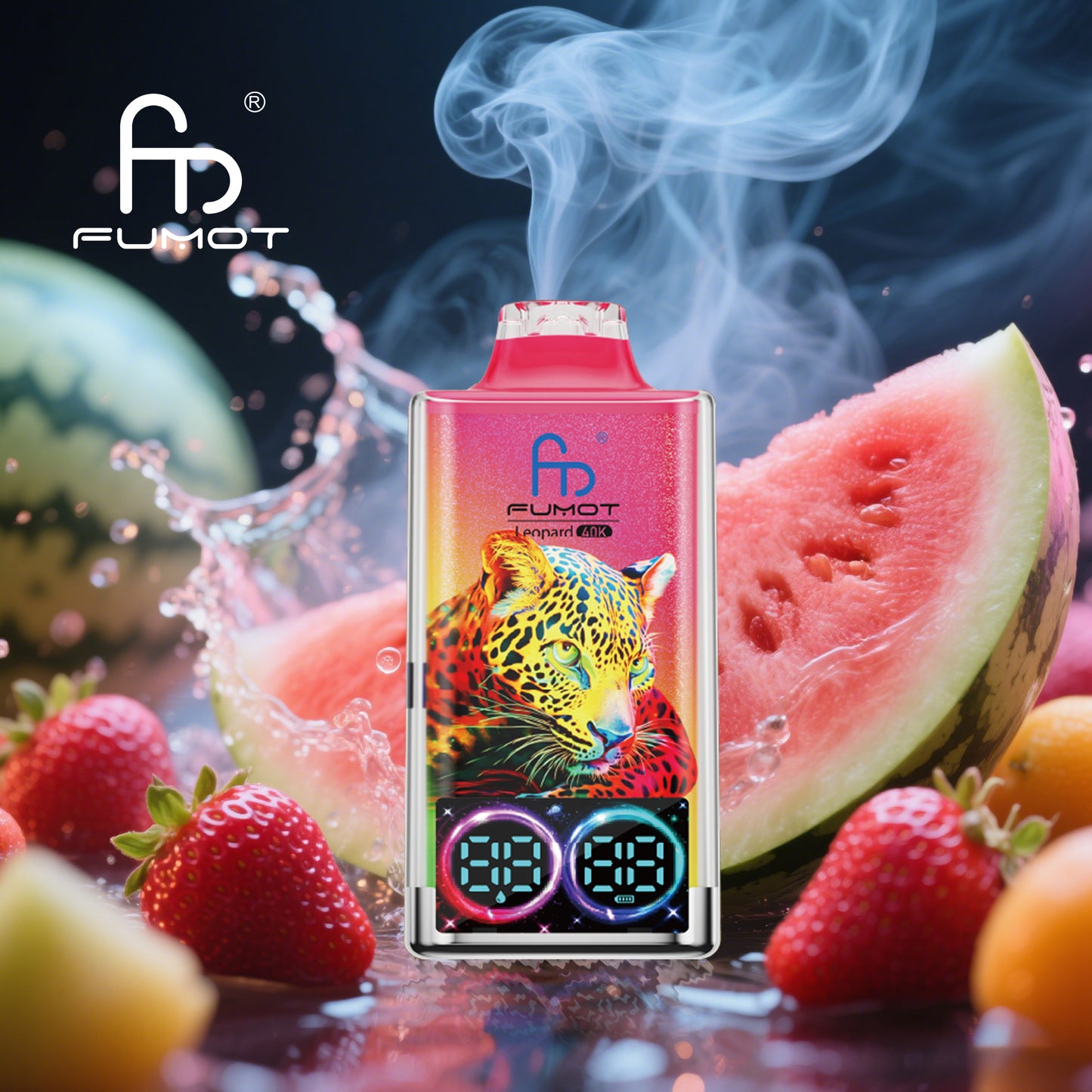 Fumot Leopard 40000 40K Puffs Original Edition Dual Mesh LCD Display Disposable Vape