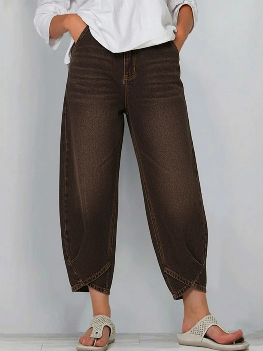 🔥 Women's Casual Simple Denim Cotton Pants