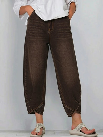 🔥 Women's Casual Simple Denim Cotton Pants