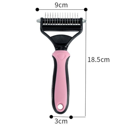 🐶Dual-Sided Pet Grooming Comb for Dogs & Cats