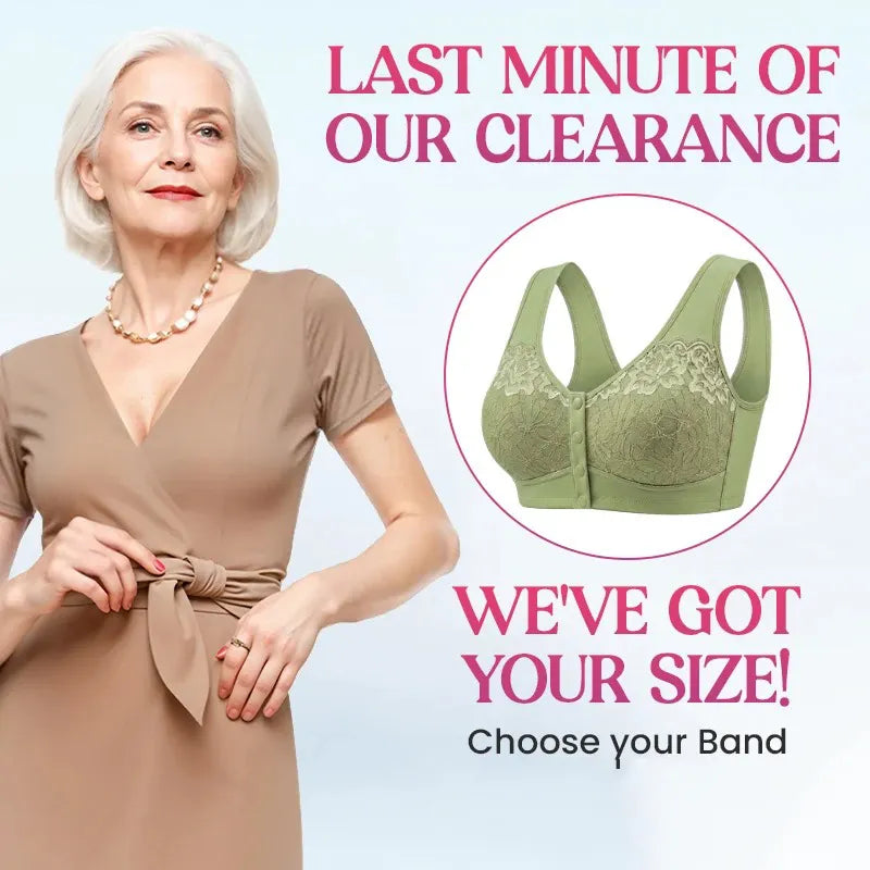 ⏳Limited-time 50% Off⏰Comfortable Wireless Shaping Front-Fasten Bra👙