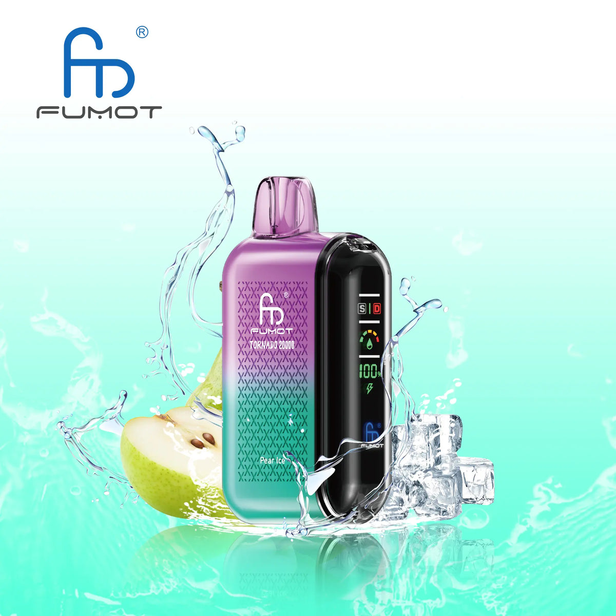 Fumot Tornado 20000 20K Puffs Vape Dual Mesh LED Display Disposable Vape